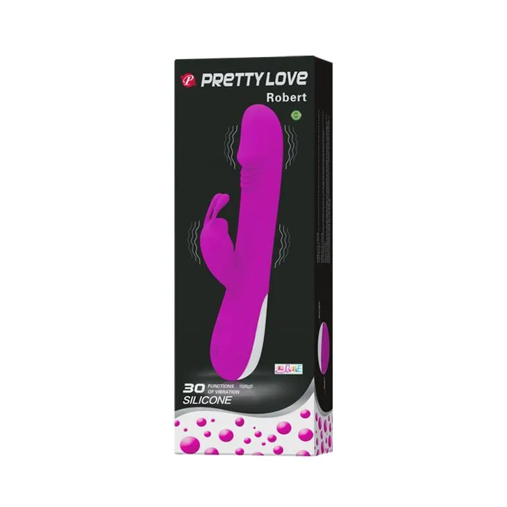 Pretty Love Robert - Wibrator królik, Fioletowy, 21 cm
