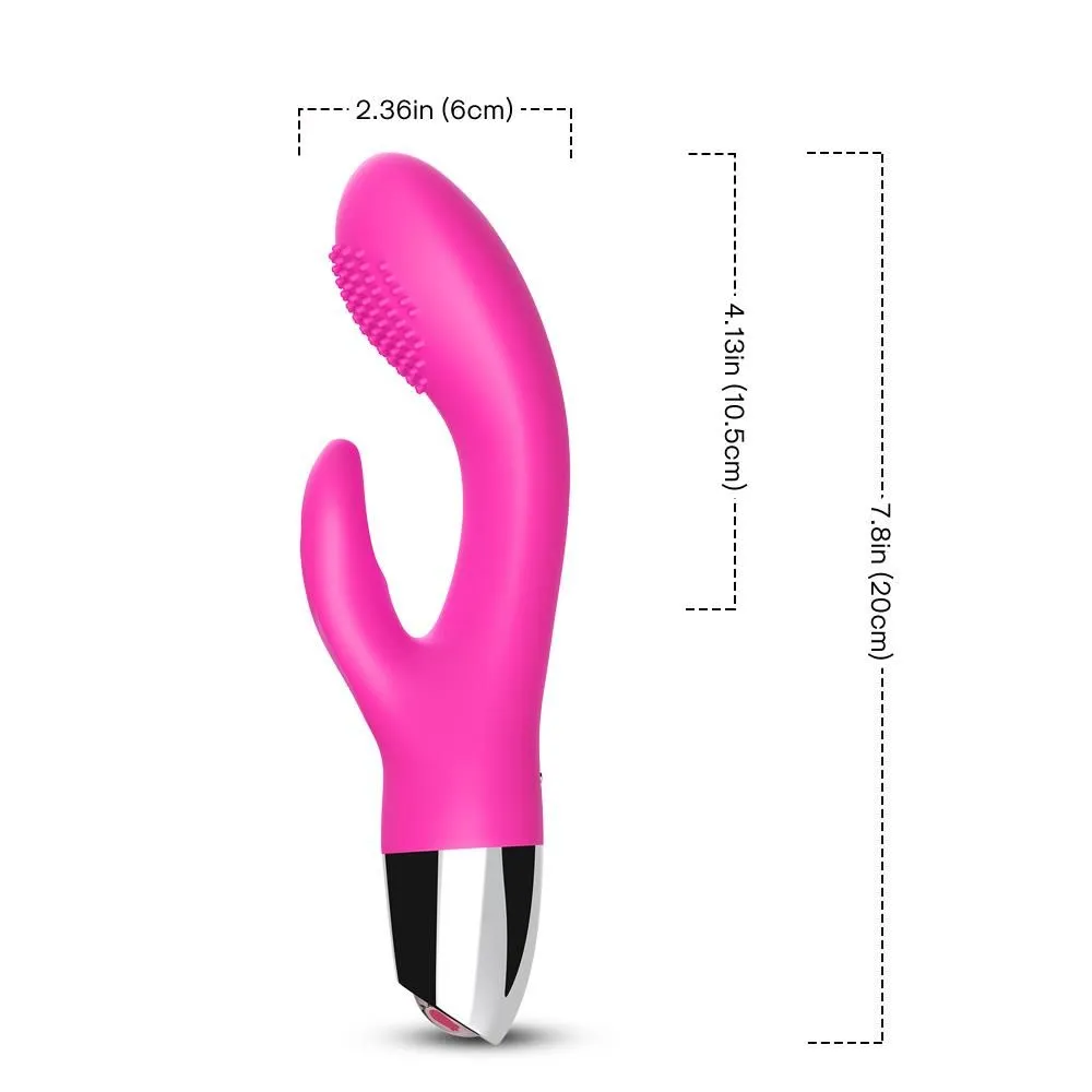 B - Series Joy Rabbit - Wibrator królik, Różowy, 20 cm