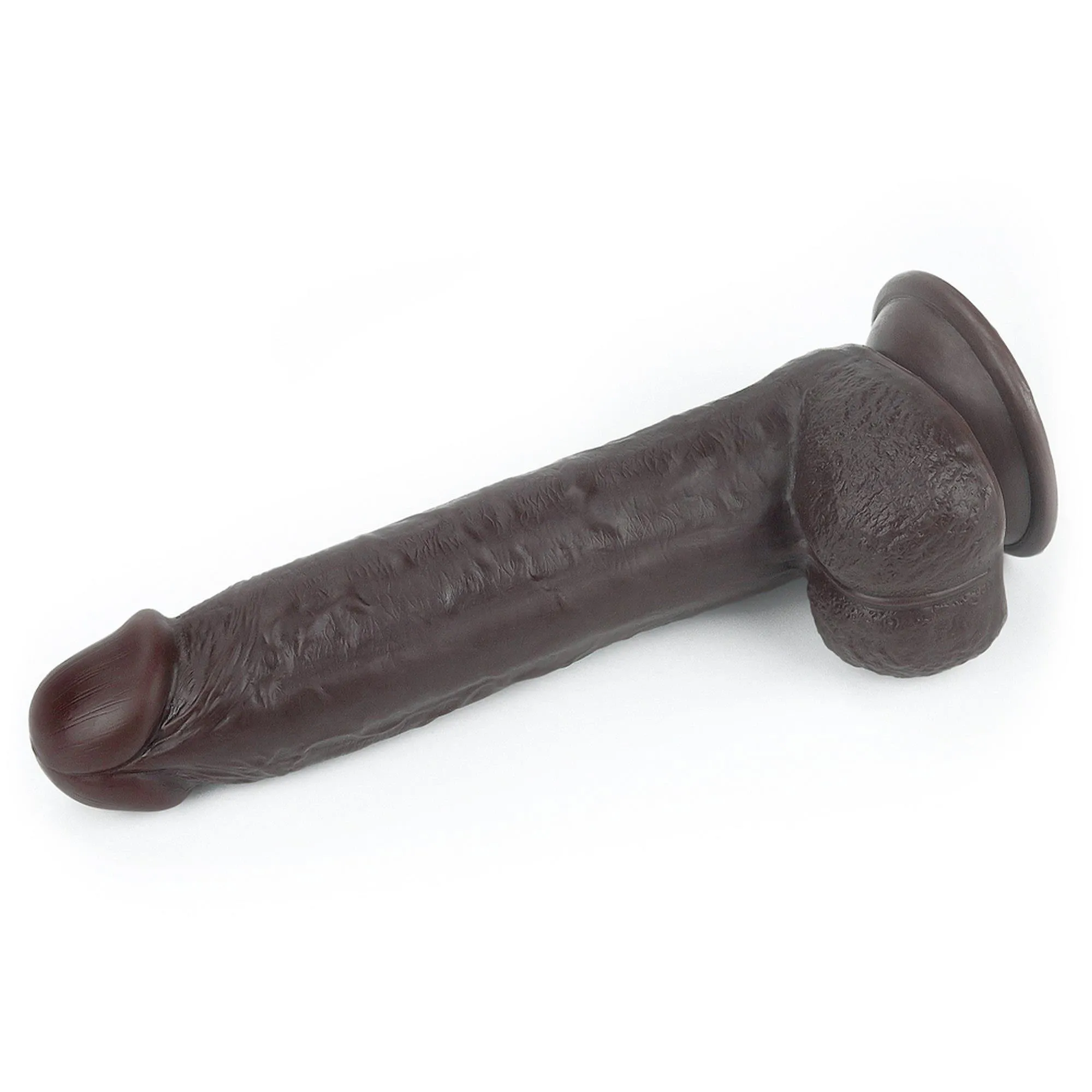 Lovetoy Sliding Skin - Dildo, Brązowy, 24 cm, XXXL