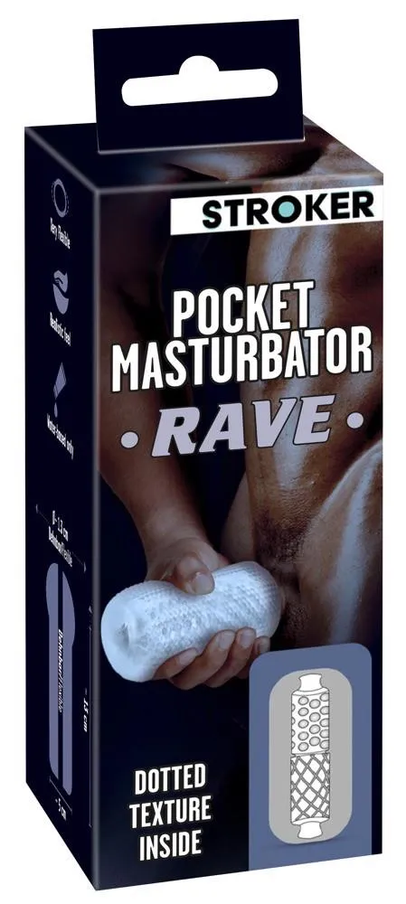 Мастурбатор Stroker Pocket Rave (прозрачный)