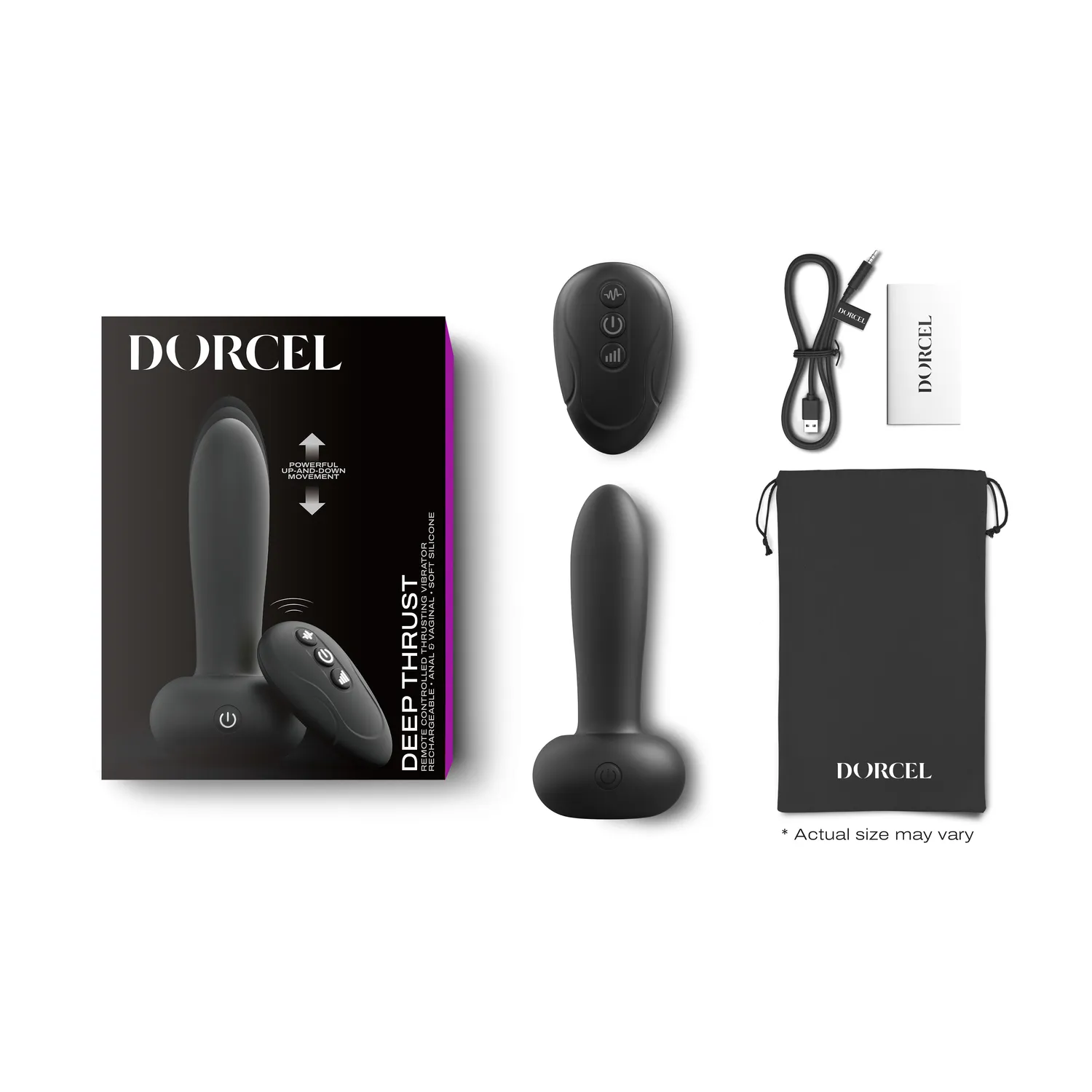Пульсатор Dorcel Deep Thrust, 14,3 см (черный)