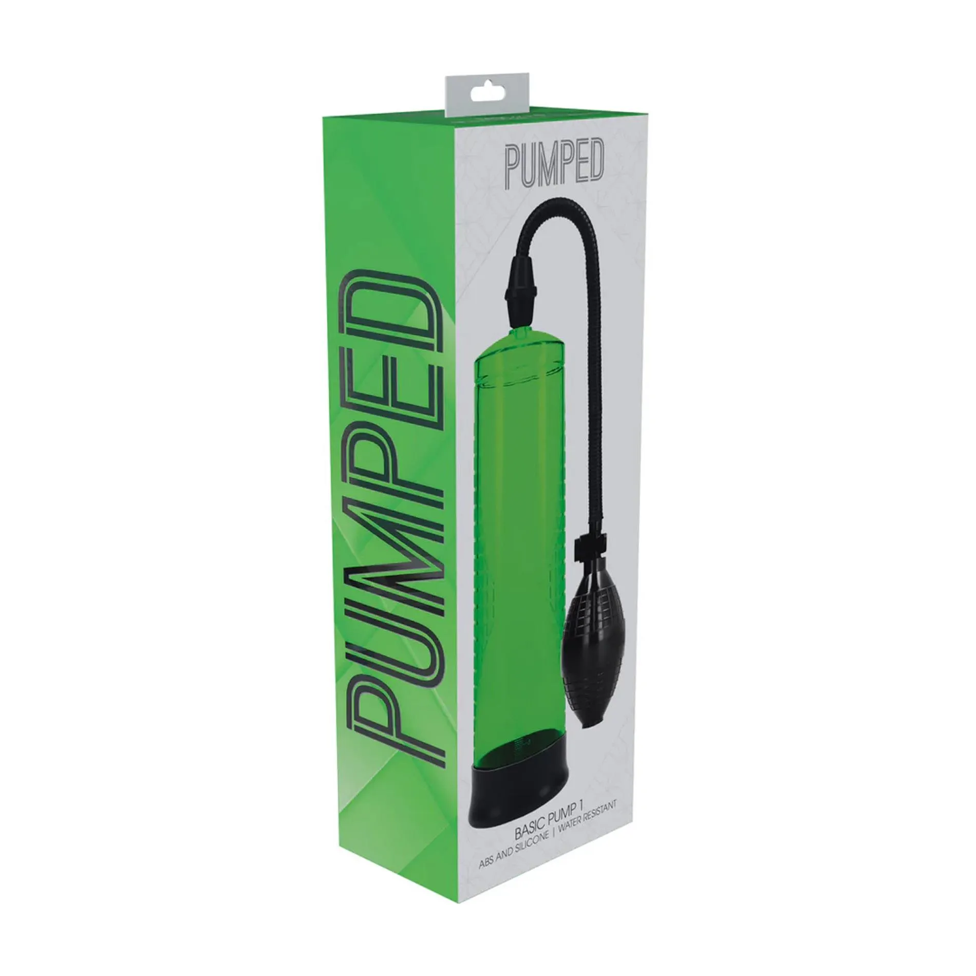 Pumped Basic Pump 1 - Pompka do penisa, Zielony, 31 cm