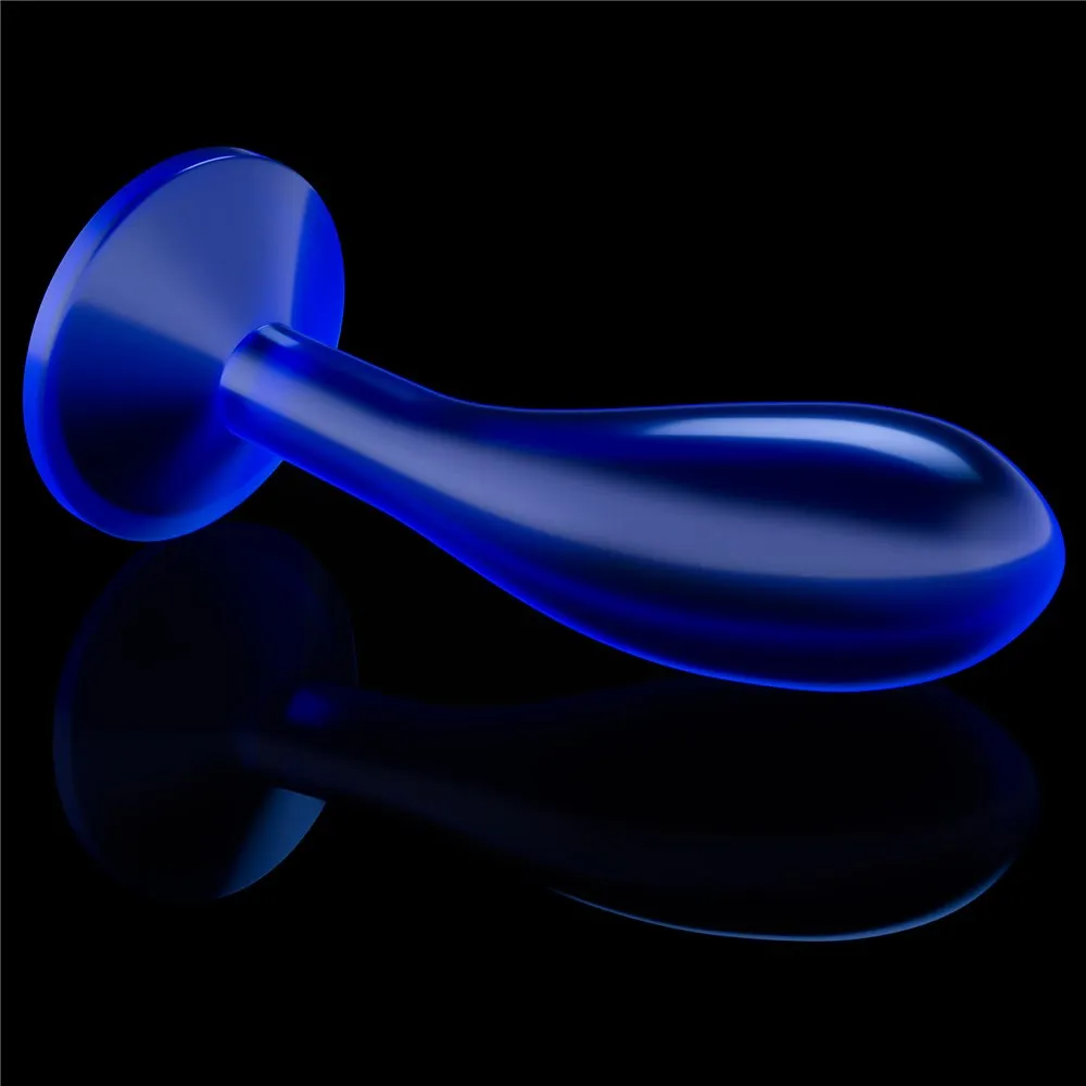 Анальная пробка Flawless Clear Anal Plug 6'', 15 см (синий)