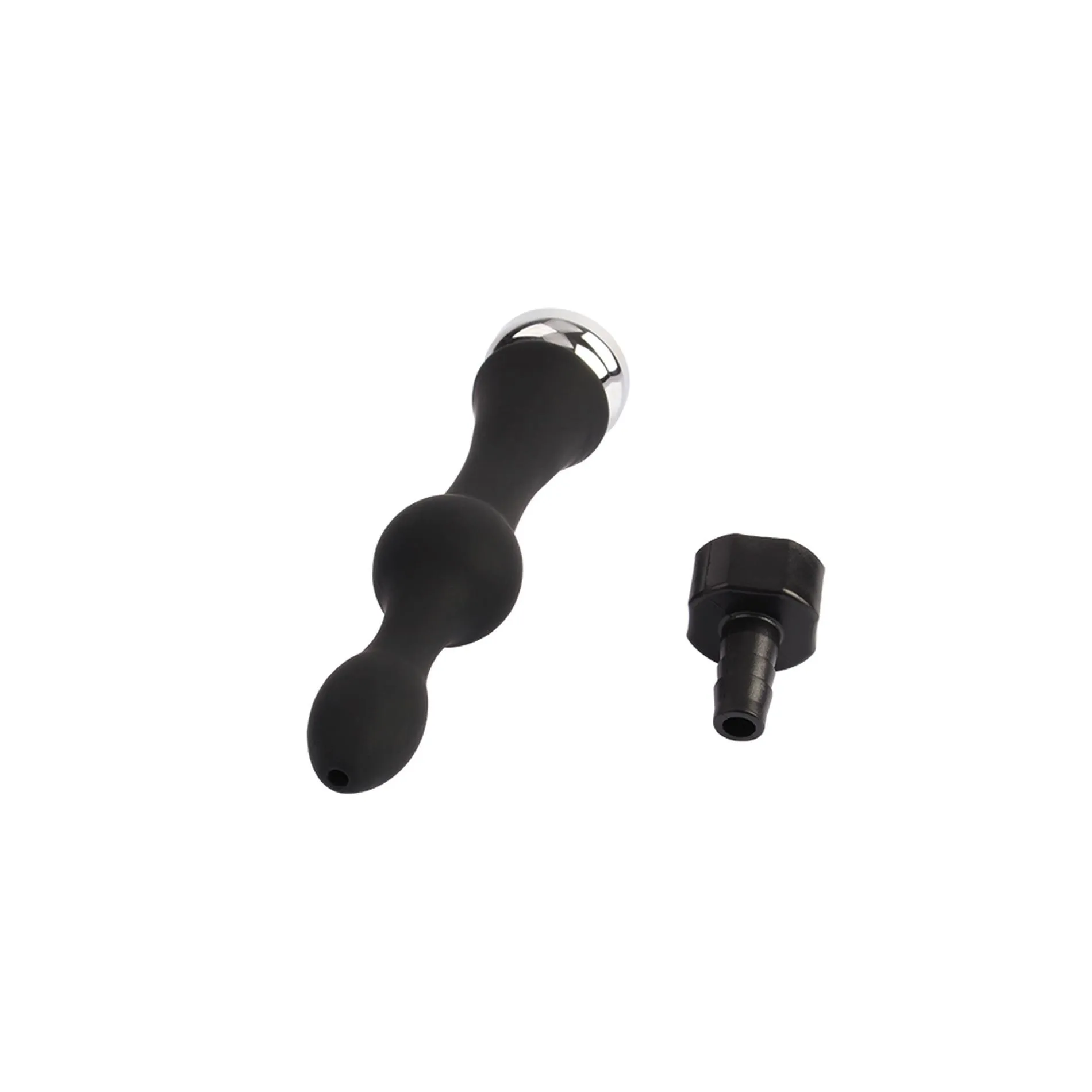 Black Mont Teasing Enema 6 - Prysznik analny, Czarny, 15.3 cm