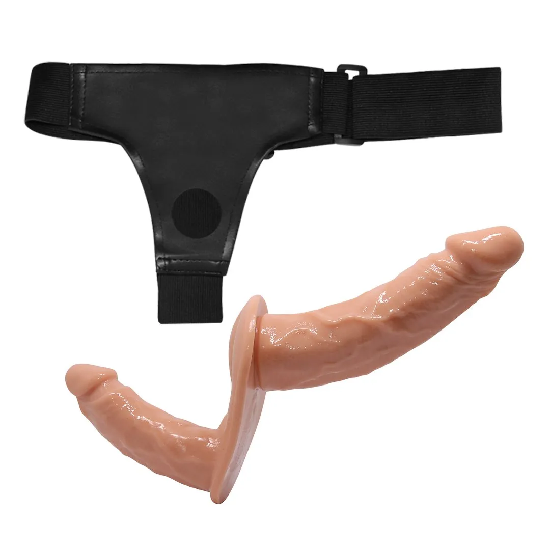 Страпон Baile Double Fun System, 13,5 см (телесный)