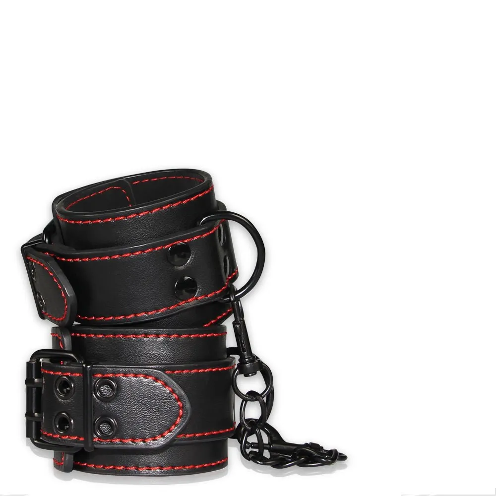 Lovetoy Bondage Fetish Pleasure - Kajdanki na kostkę, Czarny, 25 cm