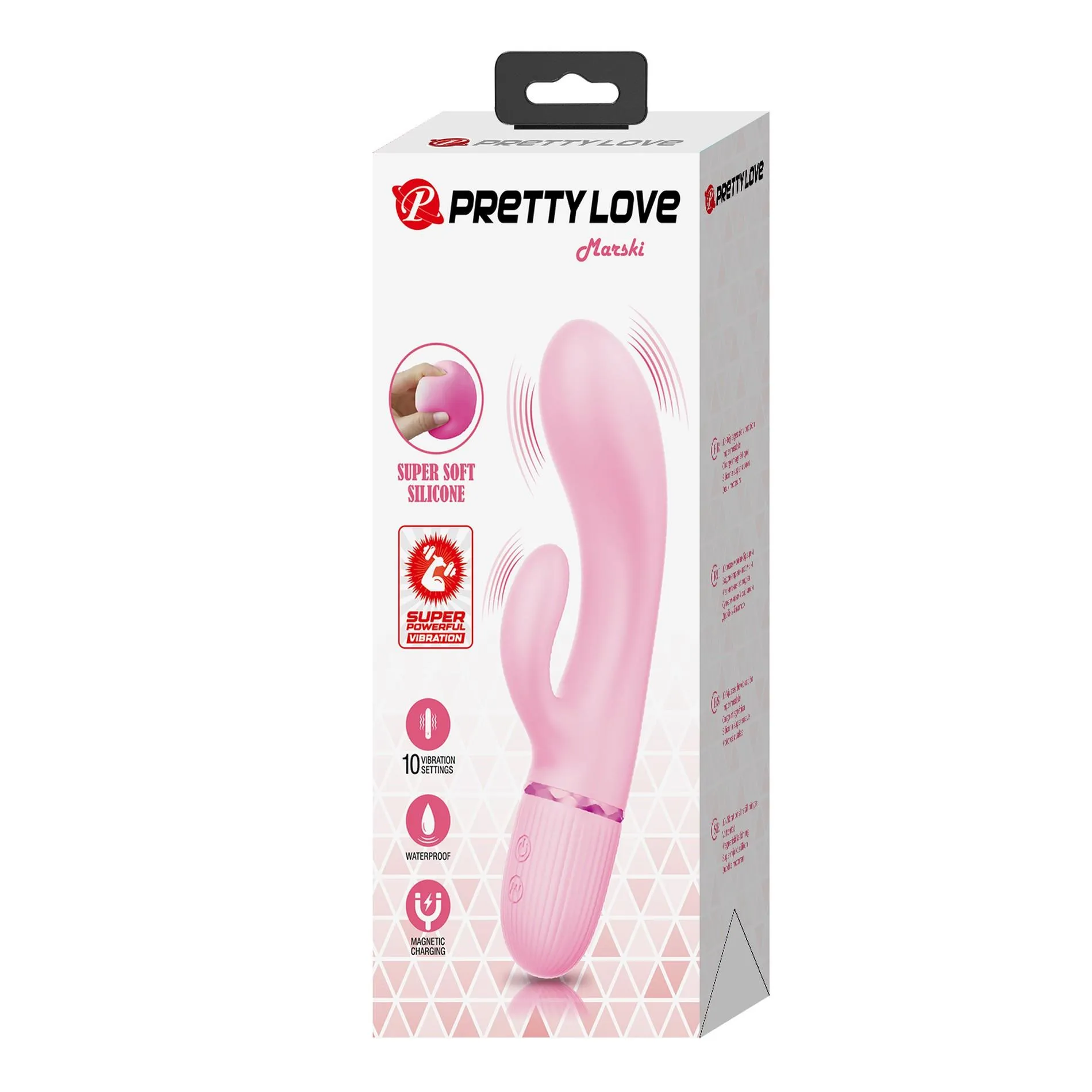 Вибратор-кролик Pretty Love Marski, 18 см (розовый)