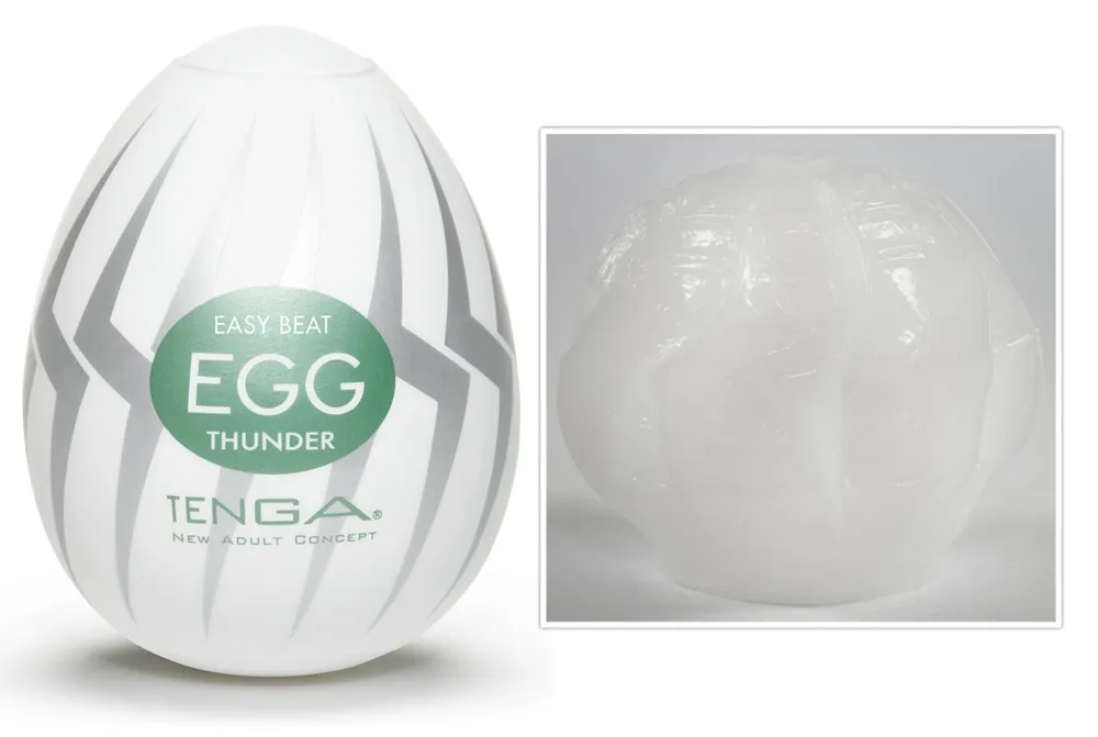 Мастурбатор яйцо Tenga Egg Stronger Thunder (белый)