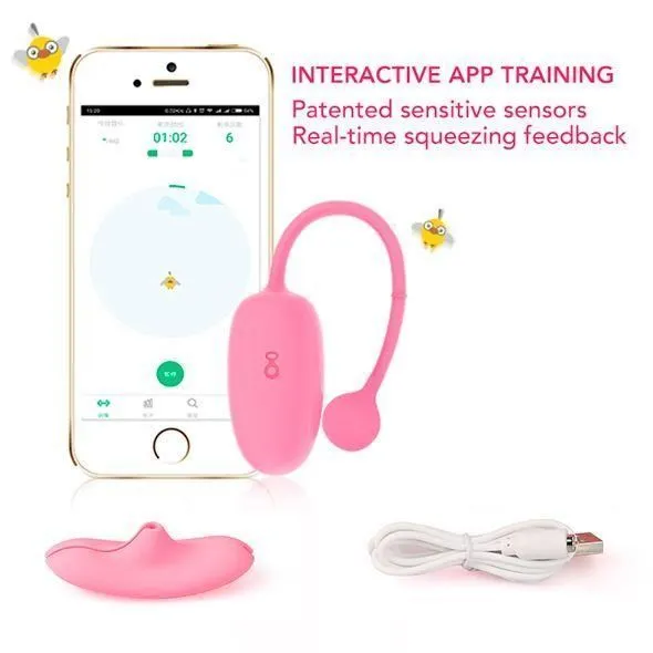 Віброяйце Magic Motion Kegel Coach Smart Exerciser, 19 см (рожевий)