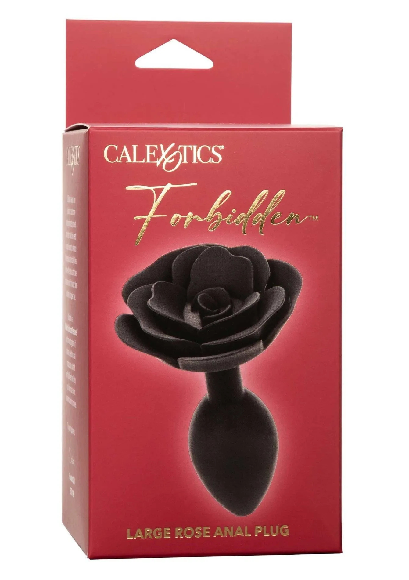 Анальная пробка Calexotics Rose Anal Plug Small, 10.2 см (черный)