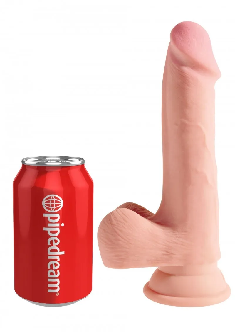 Фаллоимитатор King Cock Plus Triple Density, 19 см (телесный)