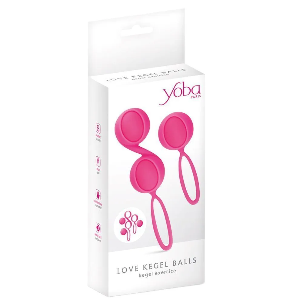 Вагінальні кульки Yoba Kegel Balls Pink, 3 см (рожевий)
