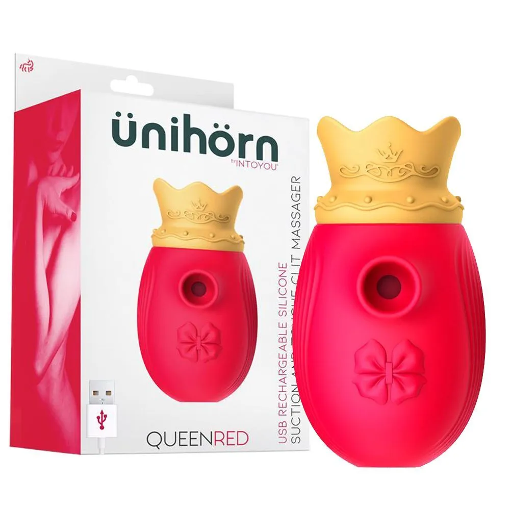 Вакуумний стимулятор клітора Unihorn Queen Red (червоний)
