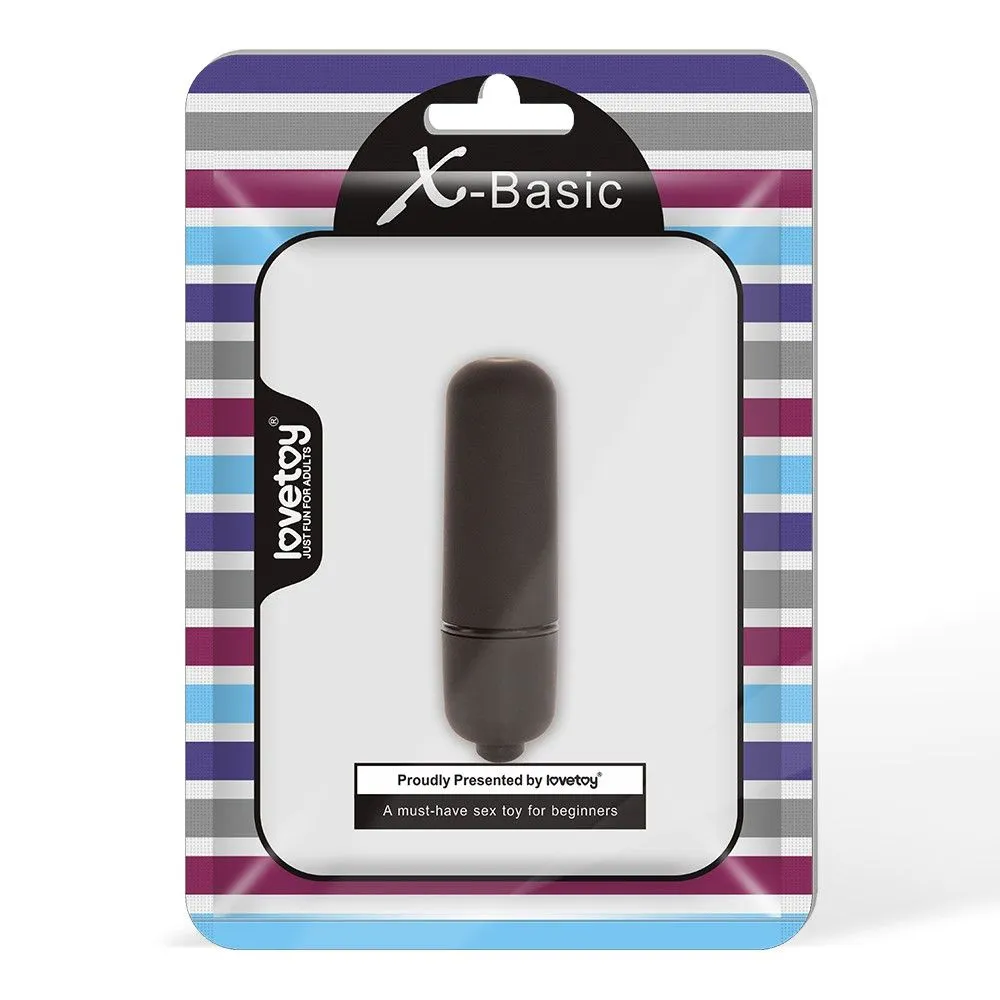 Вібратор X-Basic Bullet Mini One Speed, 5,9 см (чорний)