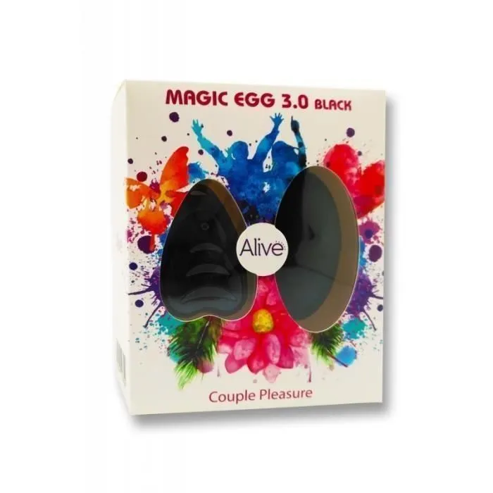Віброяйце Alive Magic Egg 3.0, 7,3 см (чорний)