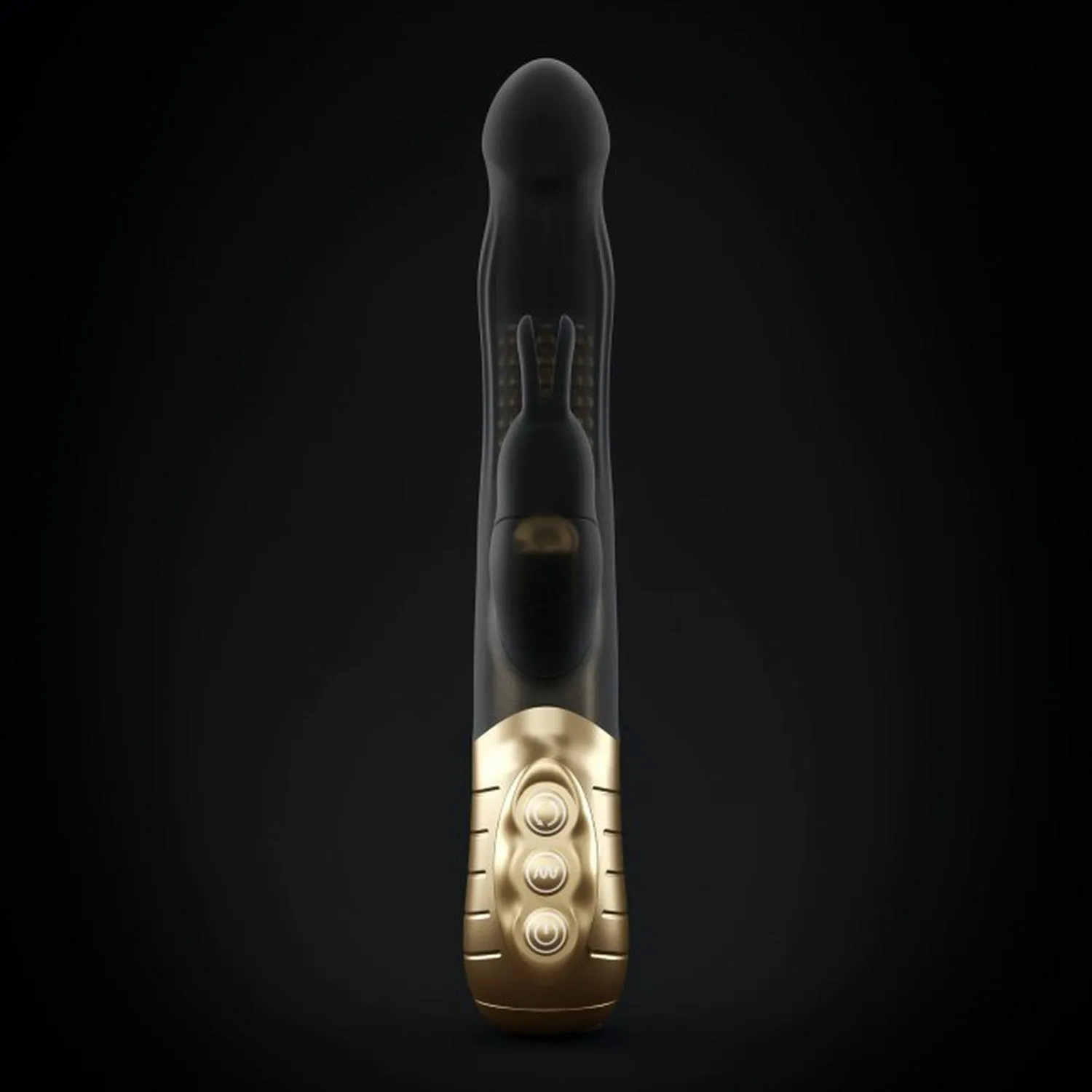 Dorcel Baby Rabbit Gold 2.0 - Wibrator królik, Czarny, 22 cm