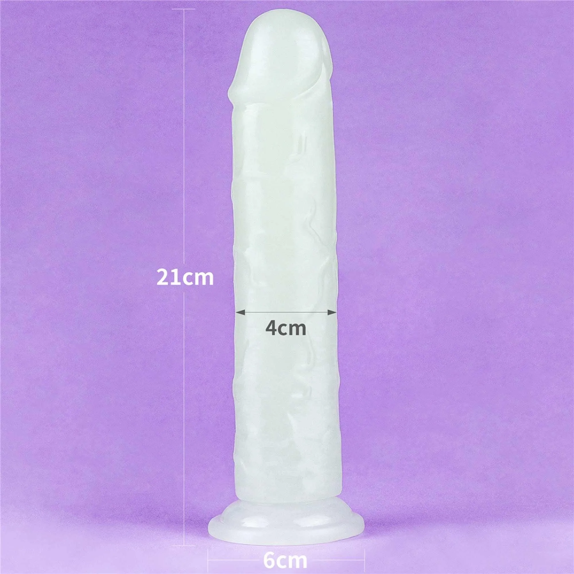 Фалоімітатор неоновий Lumino Play Dildo, 21 см (синій)