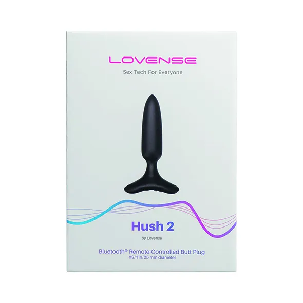 Анальная пробка Lovense Hush 2 XS, 12 см (черный)