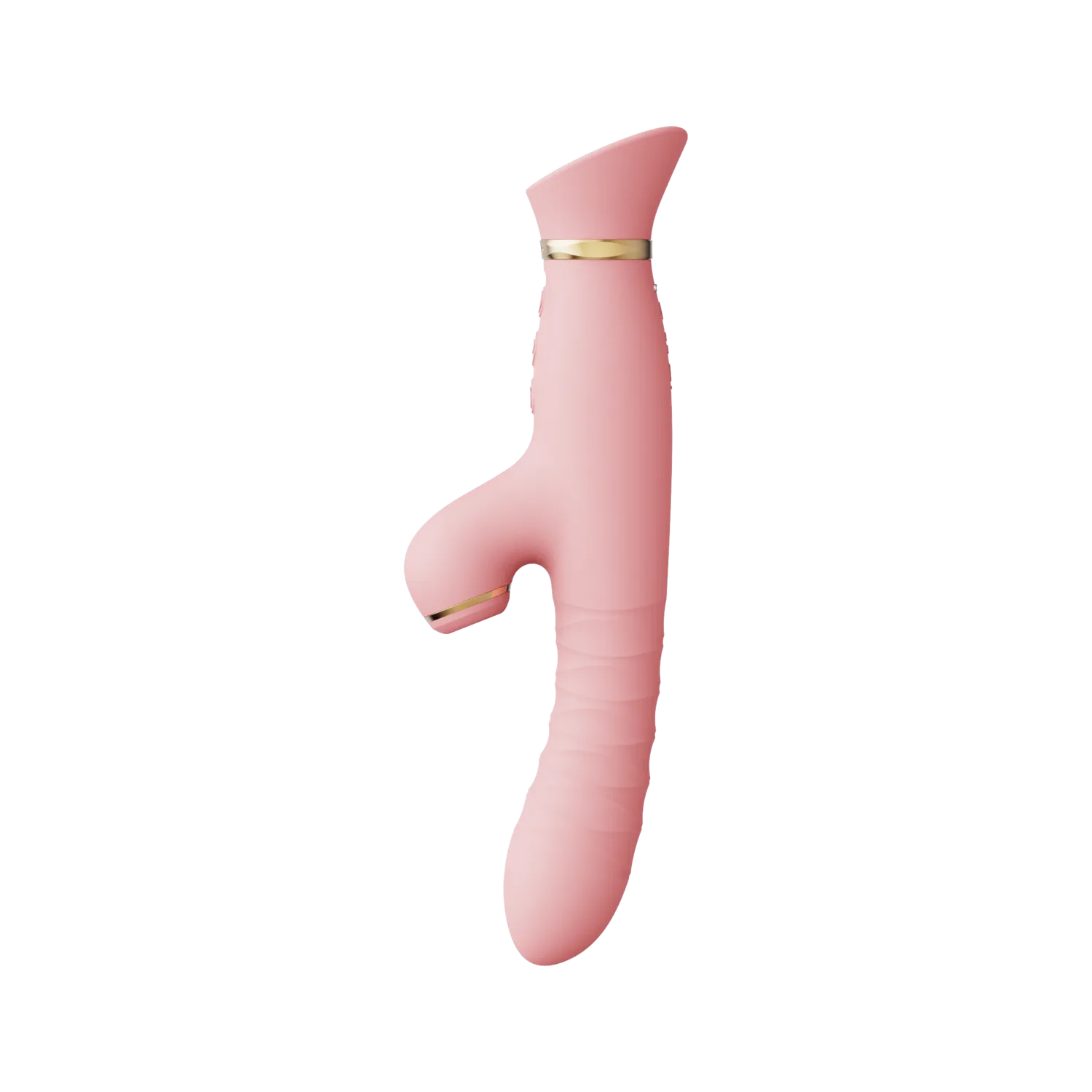 Zalo Rose Rabbit Thruster - Wibrator królik, Jasnoróżowy, 25 cm