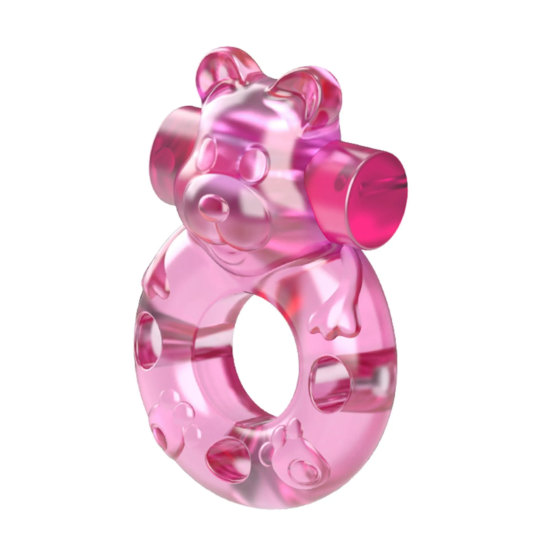 Ерекційне кільце Baile Bear Cock Ring, 5.3 см (рожевий)