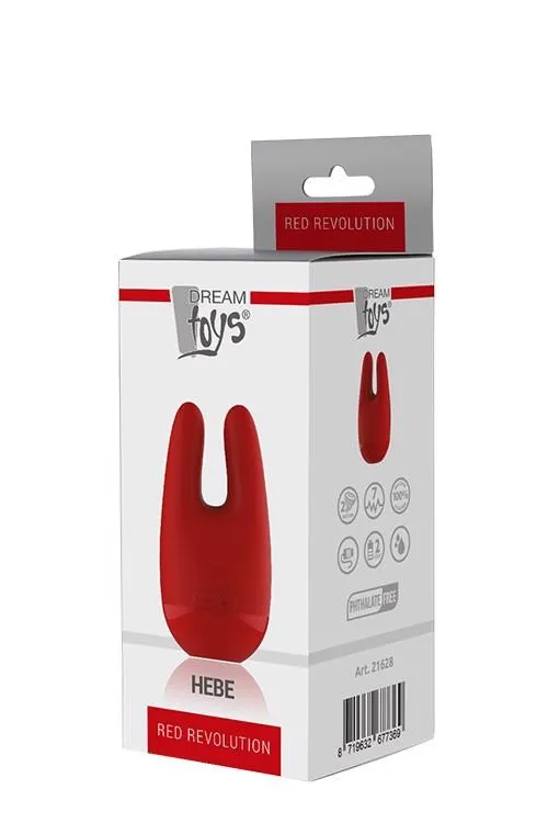 Вибростимулятор Dream Toys Red Revolution Hebe, 10,6 см (красный)