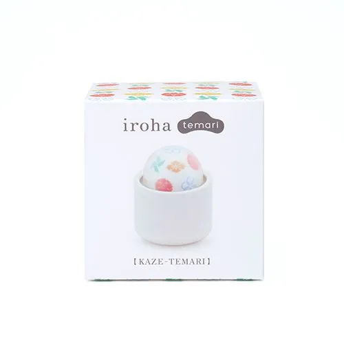 Вібратор для клітора Iroha by Tenga Temari Kaze, 6,8 см (білий)