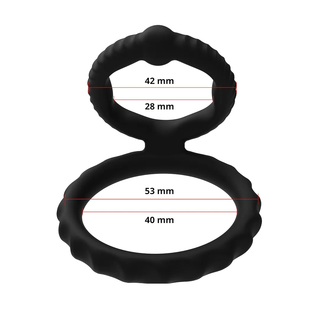 Эрекционное кольцо Erospace Men’s Play B8, 10,5 см (черный)
