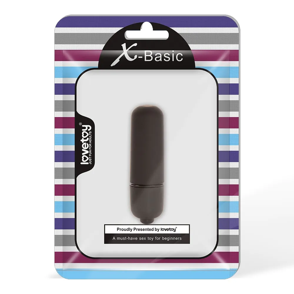 Lovetoy X-Basic Bullet Mini One Speed - Wibrator, Czarny, 5, 9 cm