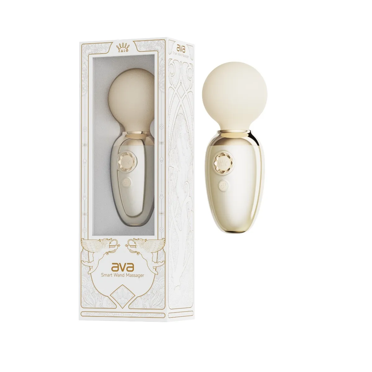 Вибратора для клитора Zalo Ava Ivory, 8,9 см (белый)