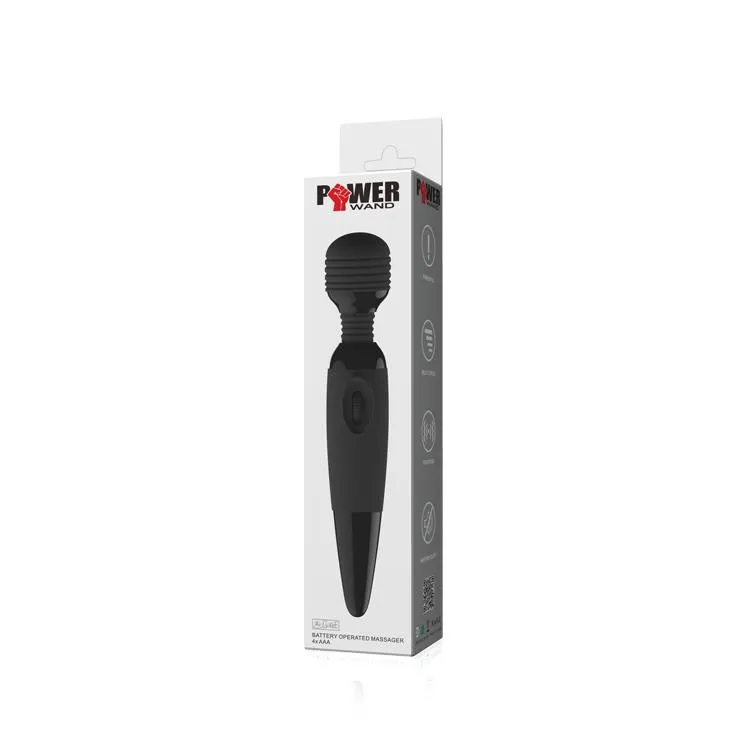 BAILE Power Wand - Wibrator, Czarny, 25 cm