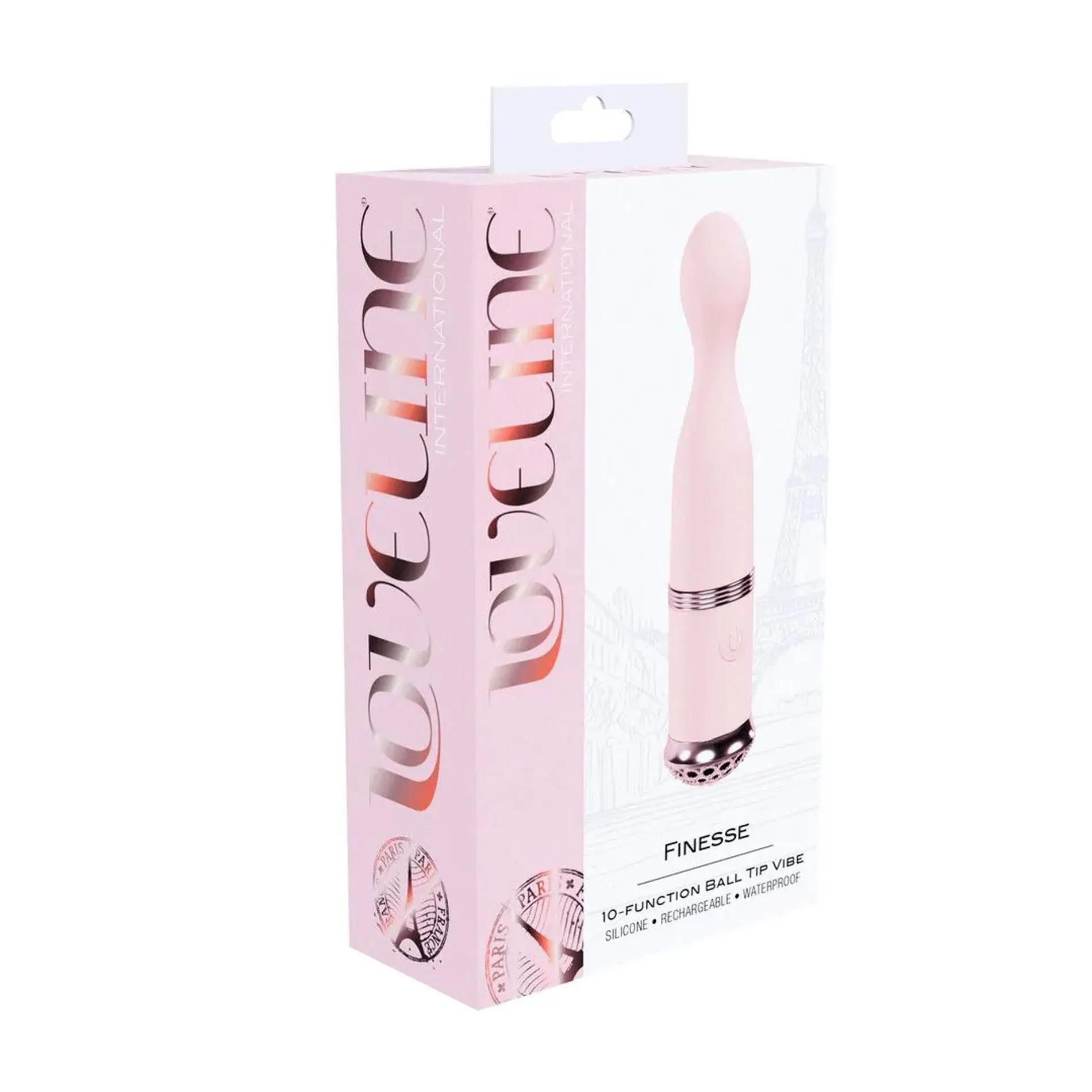 Вибромассажер Loveline Finesse Ball Tip Vibe, 11.7 см (розовый)