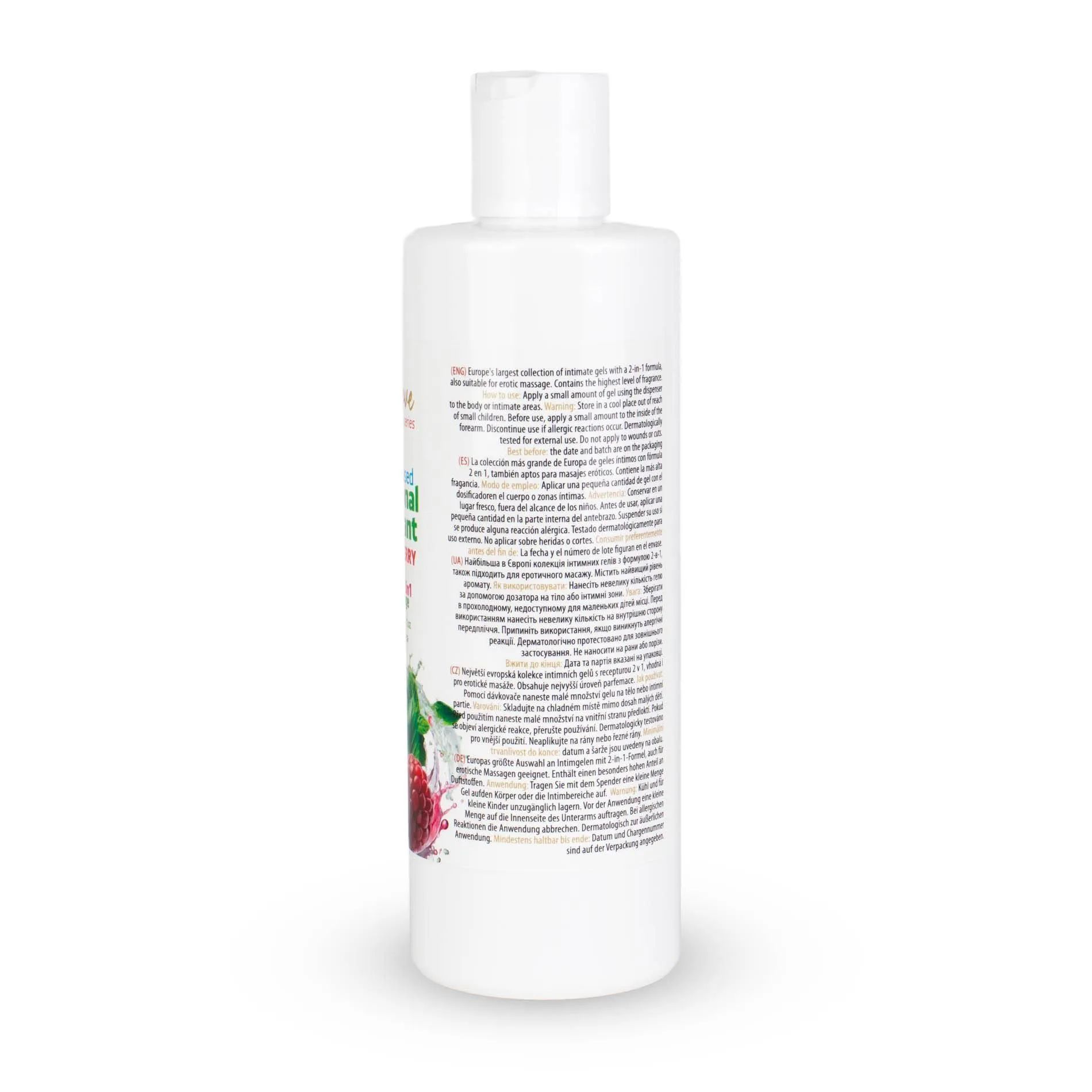 MyLove Aroma Series Intim&Massage 2in1 Raspberry & Mint - Lubrykant, Malina i mięta, 300 ml