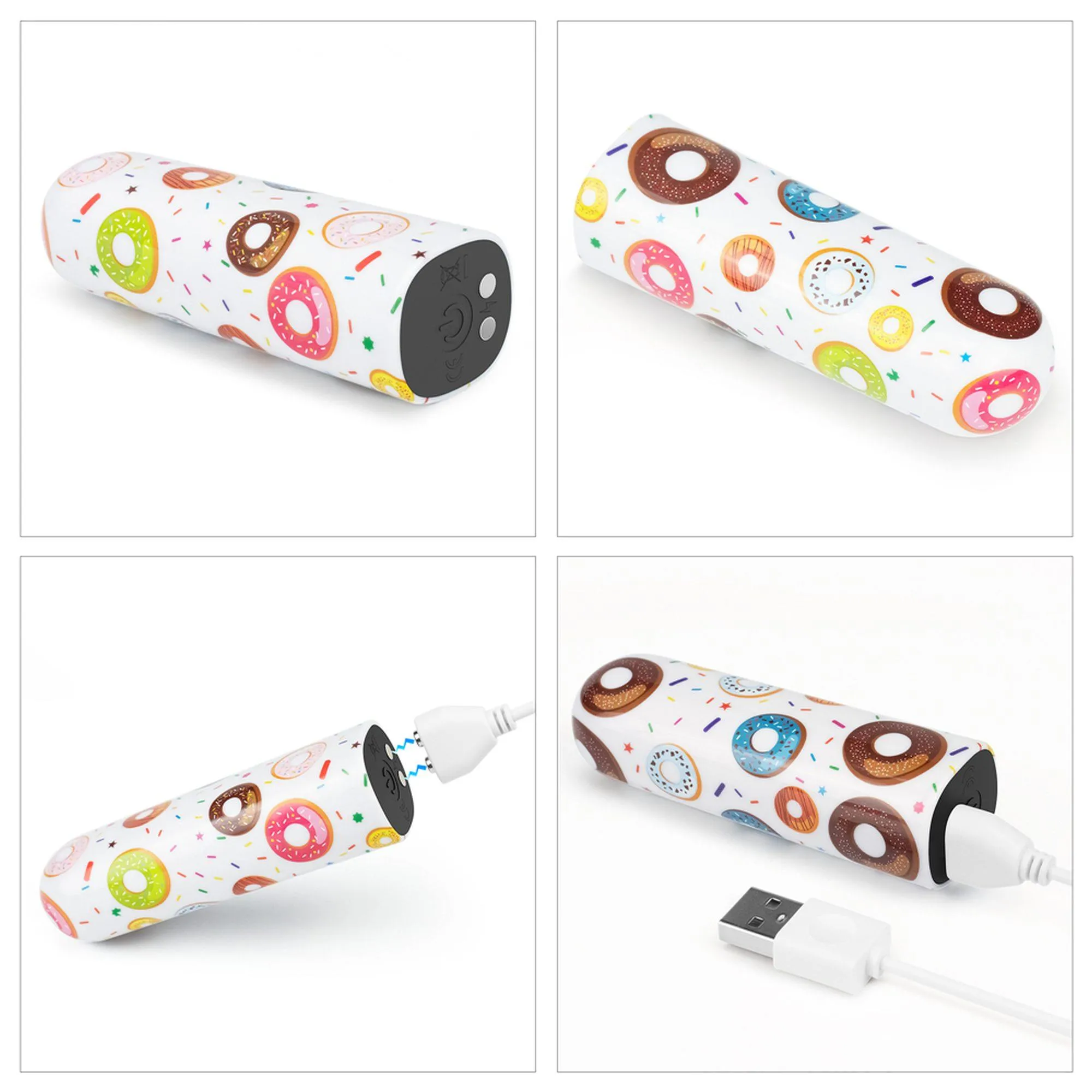 Вибратор для клитора Lovetoy Donut Massager, 8.5 см (белый)