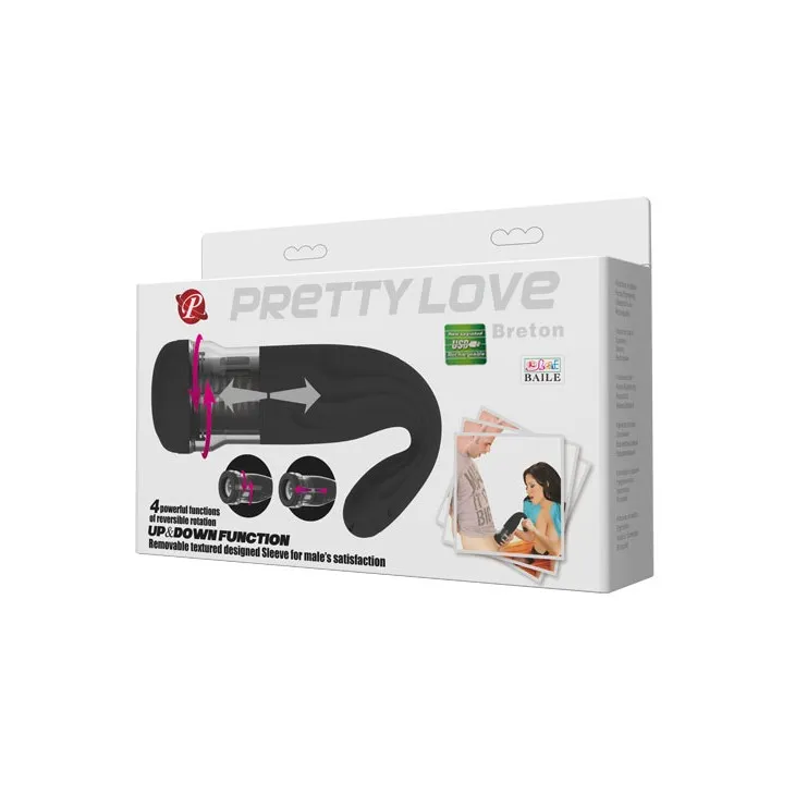 Мастурбатор многофункциональный Preety Love Breton (черный)