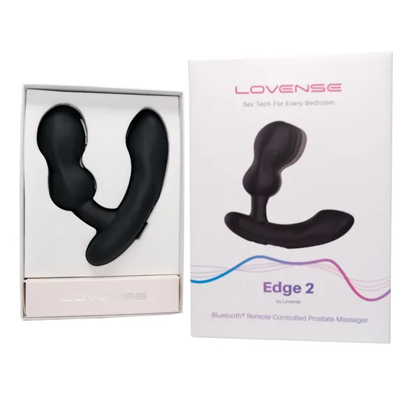 Стимулятор простати Lovense Edge 2, 12,4 см (чорний)