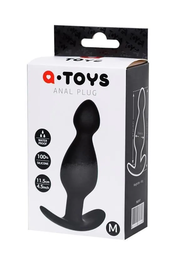 Анальная пробка A-Toys Anal Plug S, 11,5 см (черный)