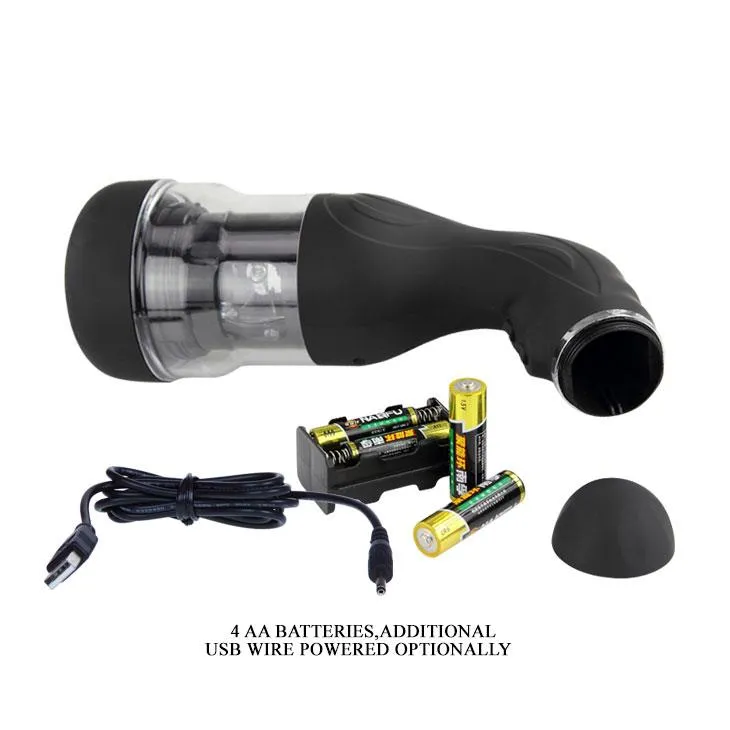 Мастурбатор Baile Rotation Lover USB 5 Functions (чорний)