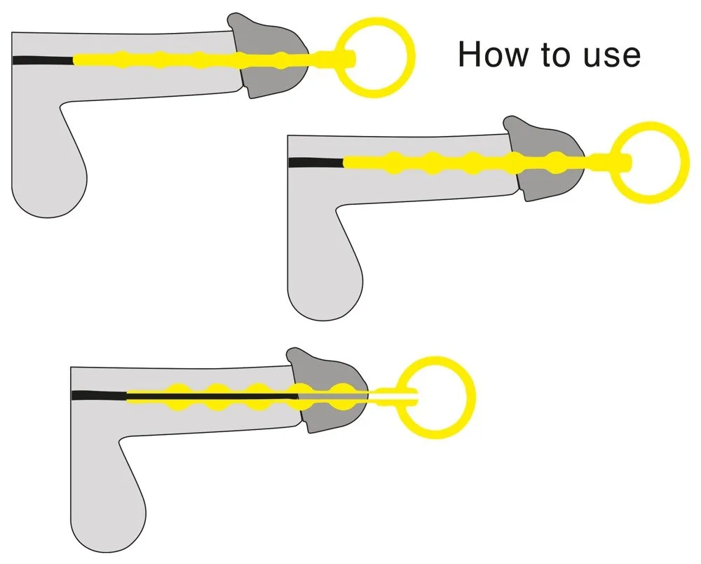 Стимулятор уретры Penisplug Training Set, 3 шт (черный)