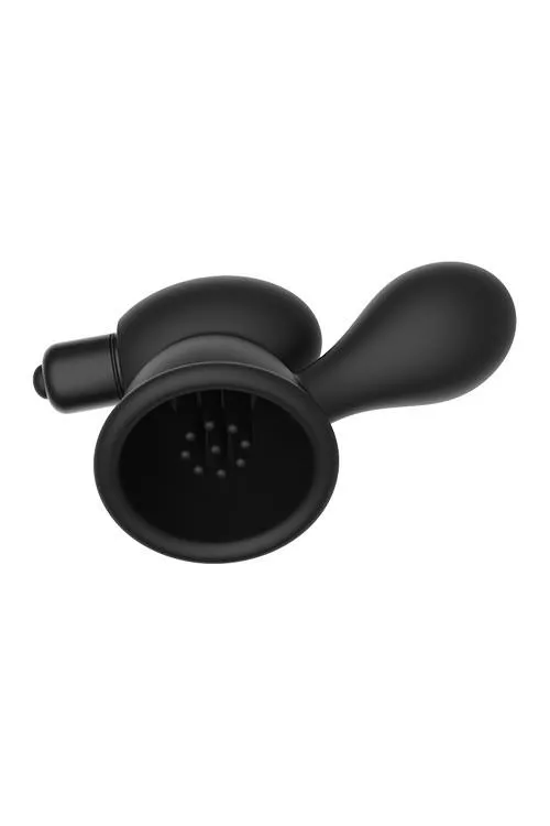 Помпа для сосков Pleasure Pumps Vibrating Nipple Teasers, 6.3 см (черный)
