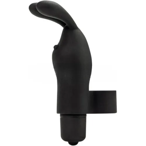 FeelzToys Magic Finger - Wibrator na palec, Czarny, 10 cm
