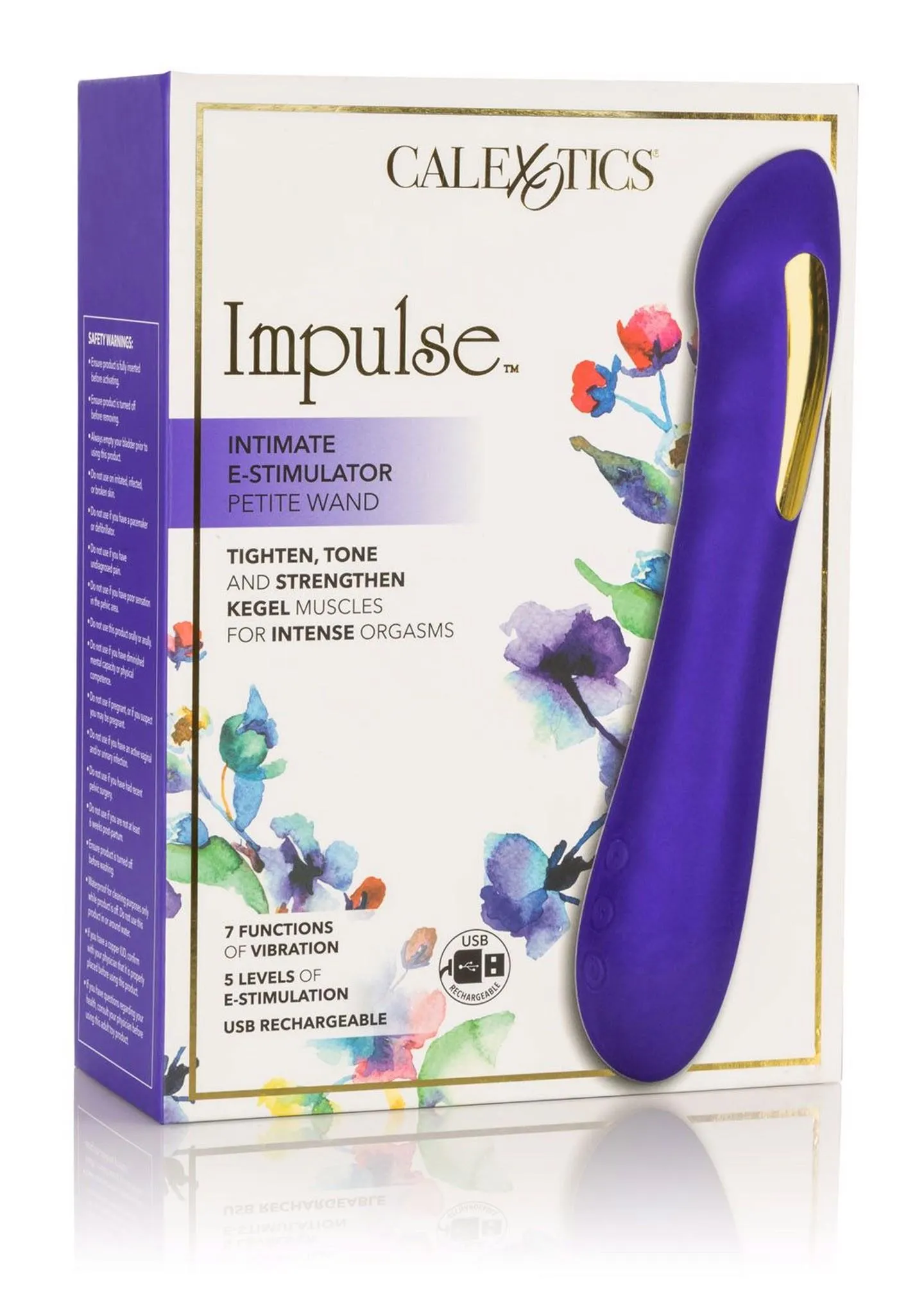 Мини-вибратор Calexotics Estim Petite Wand, 18.5 см (синий)