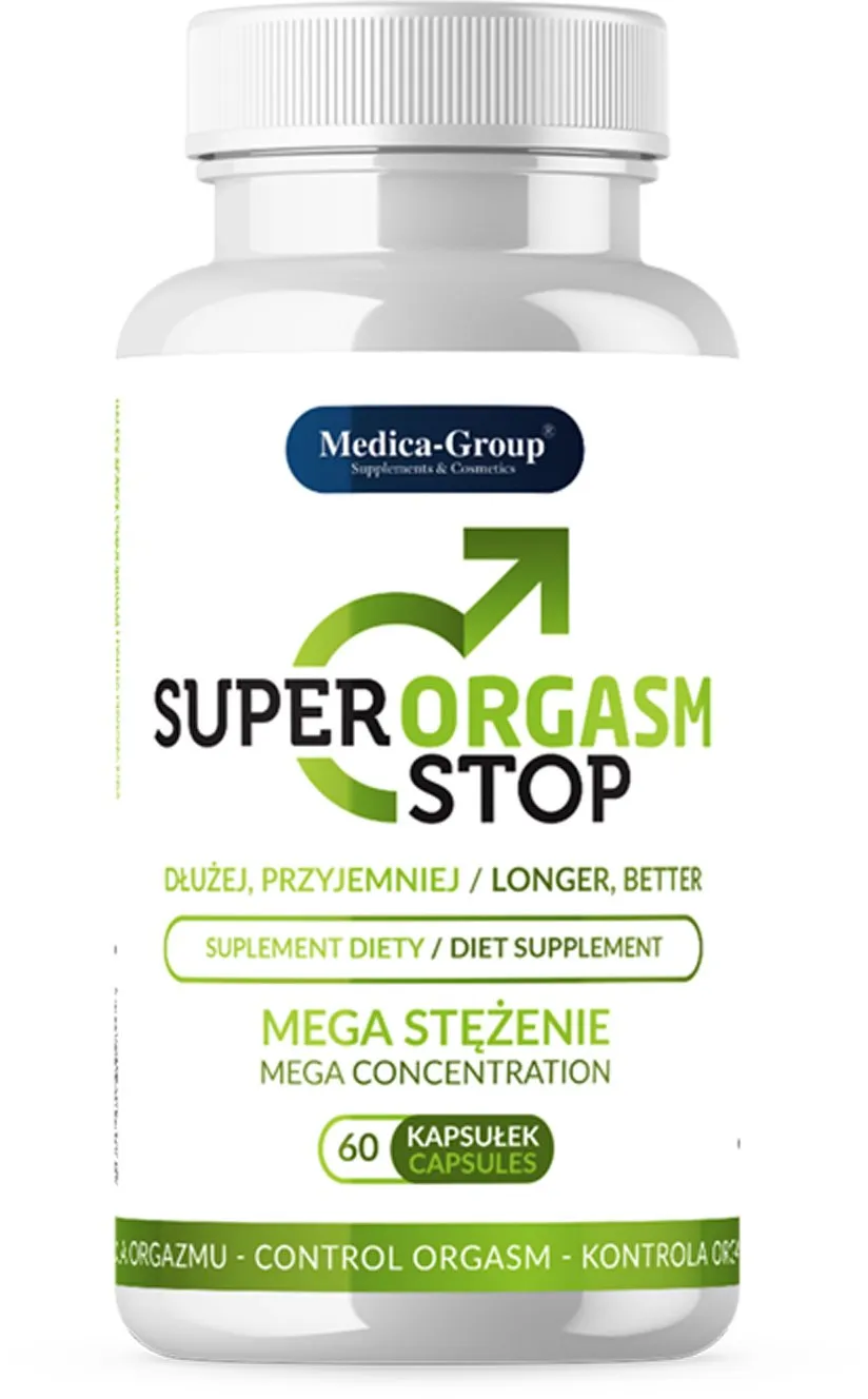 Medica Super Orgasm Stop - Kapsułki na opóźnienie wytrysku, Bez smaku
