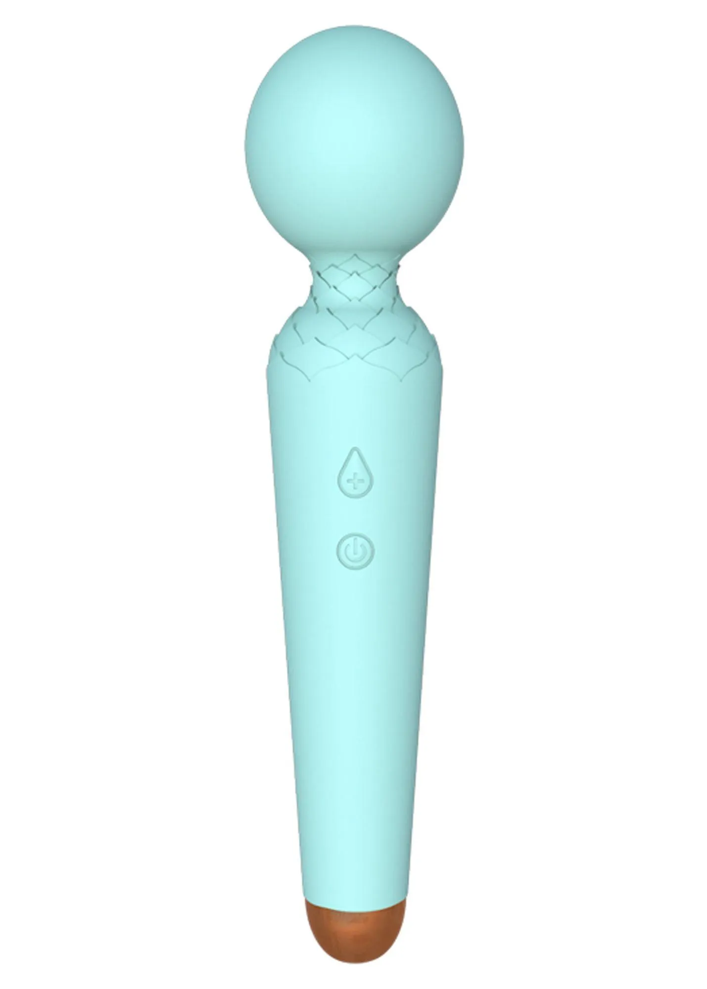 B - Series Magic Rechargeable Power Wand - Wibrator, Niebieski, 19, 5 cm