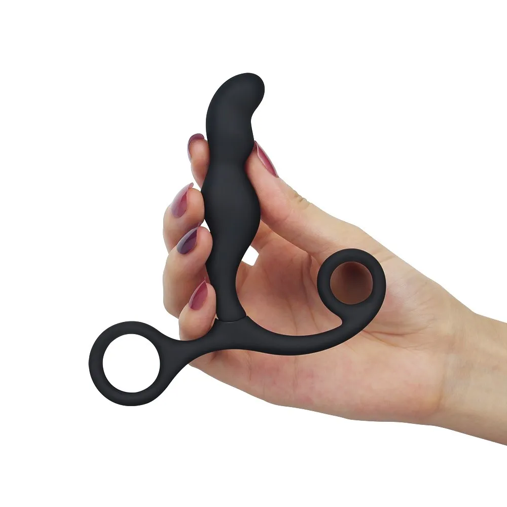 Lovetoy Ultimate Silicone P Spot Teaser - Stymulator prostaty, Czarny, 11 cm