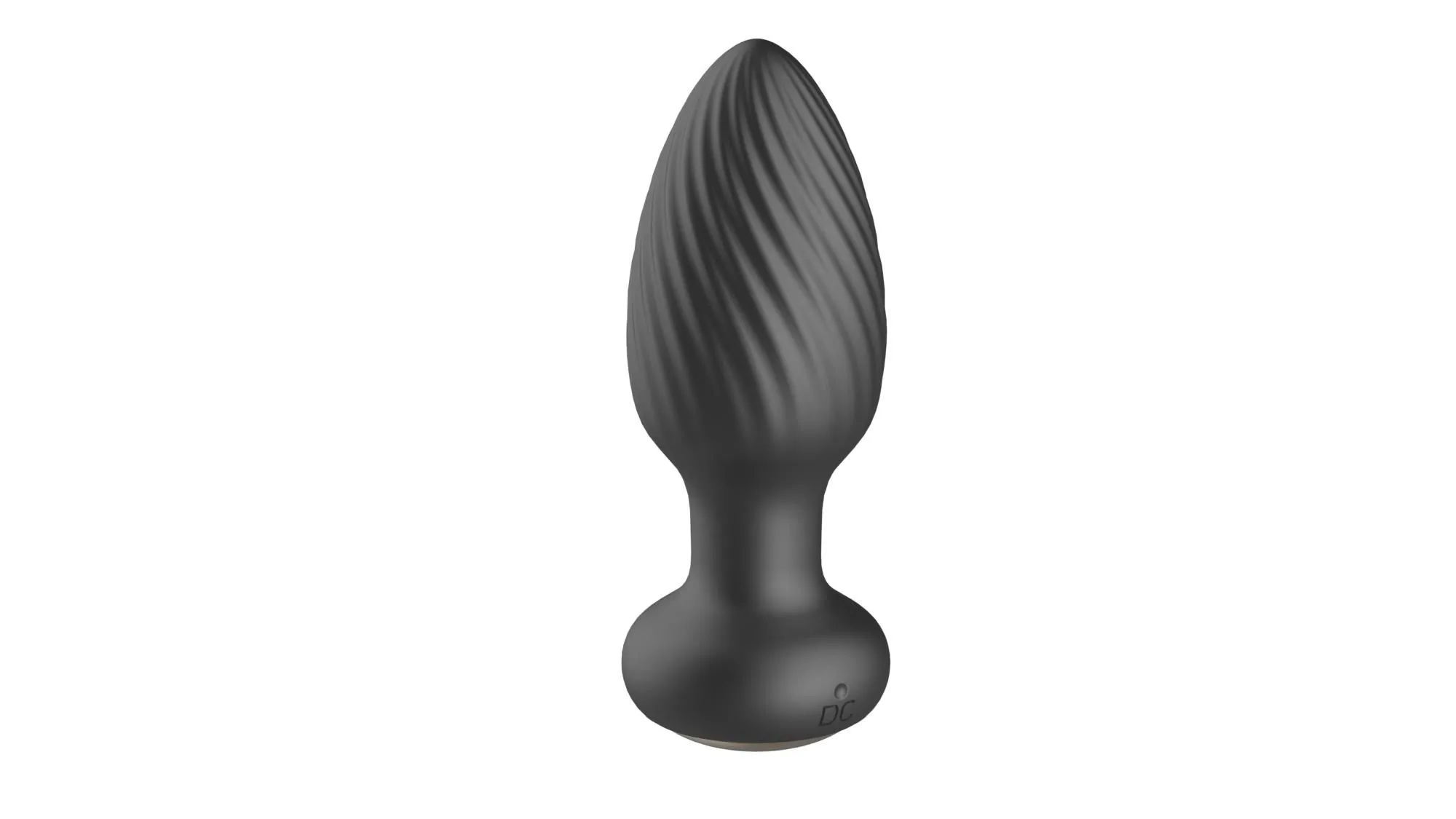 Анальна пробка B - Series Cute Retating Remote, 9.8 см (чорний)