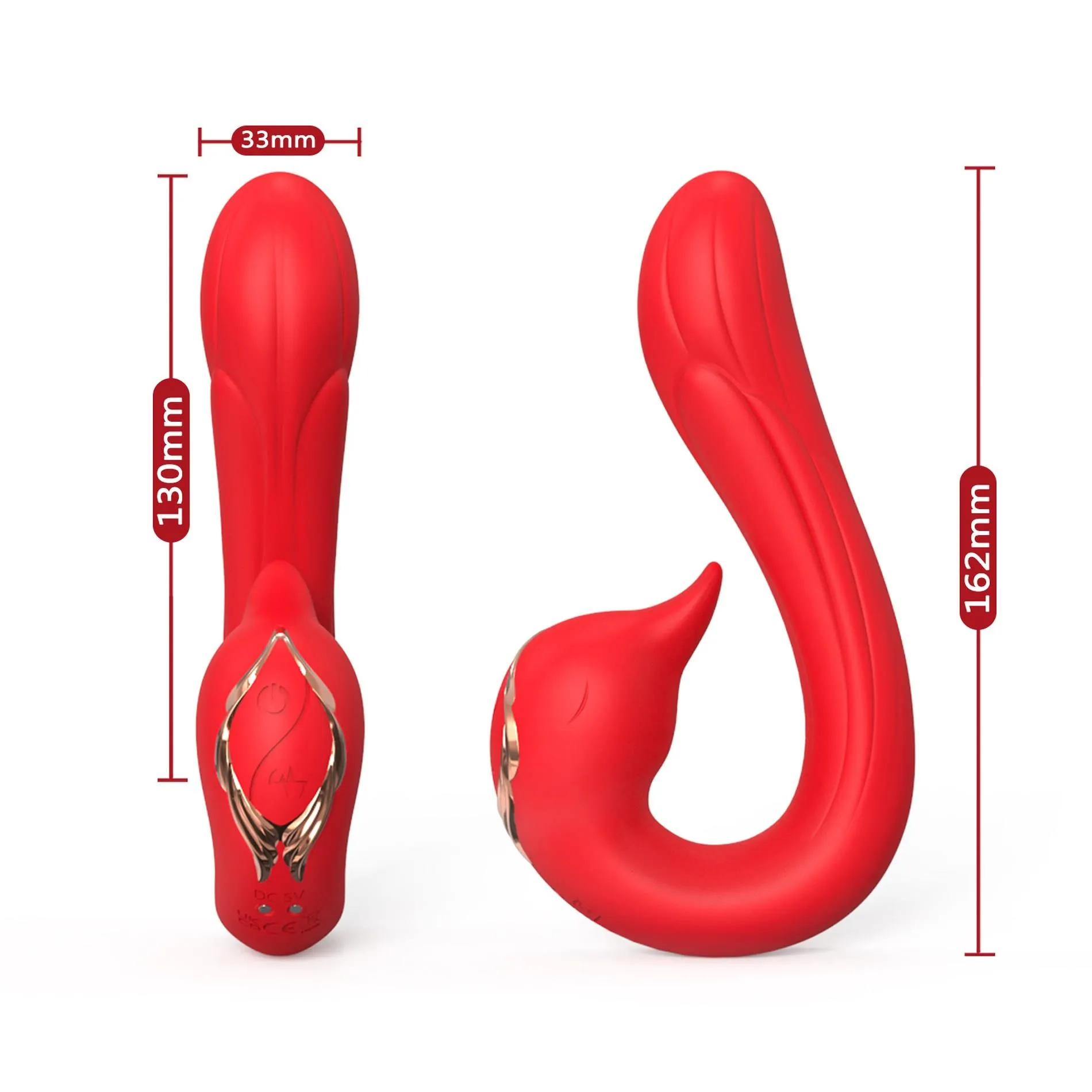 Вибратор B - Series Joy Swan Red, 16.2 см (красный)