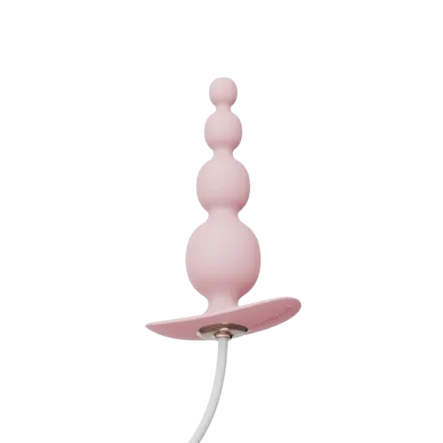 Анальная пробка Qingnan No.8 Mini Vibrating Anal Bead, 12 см (розовый)