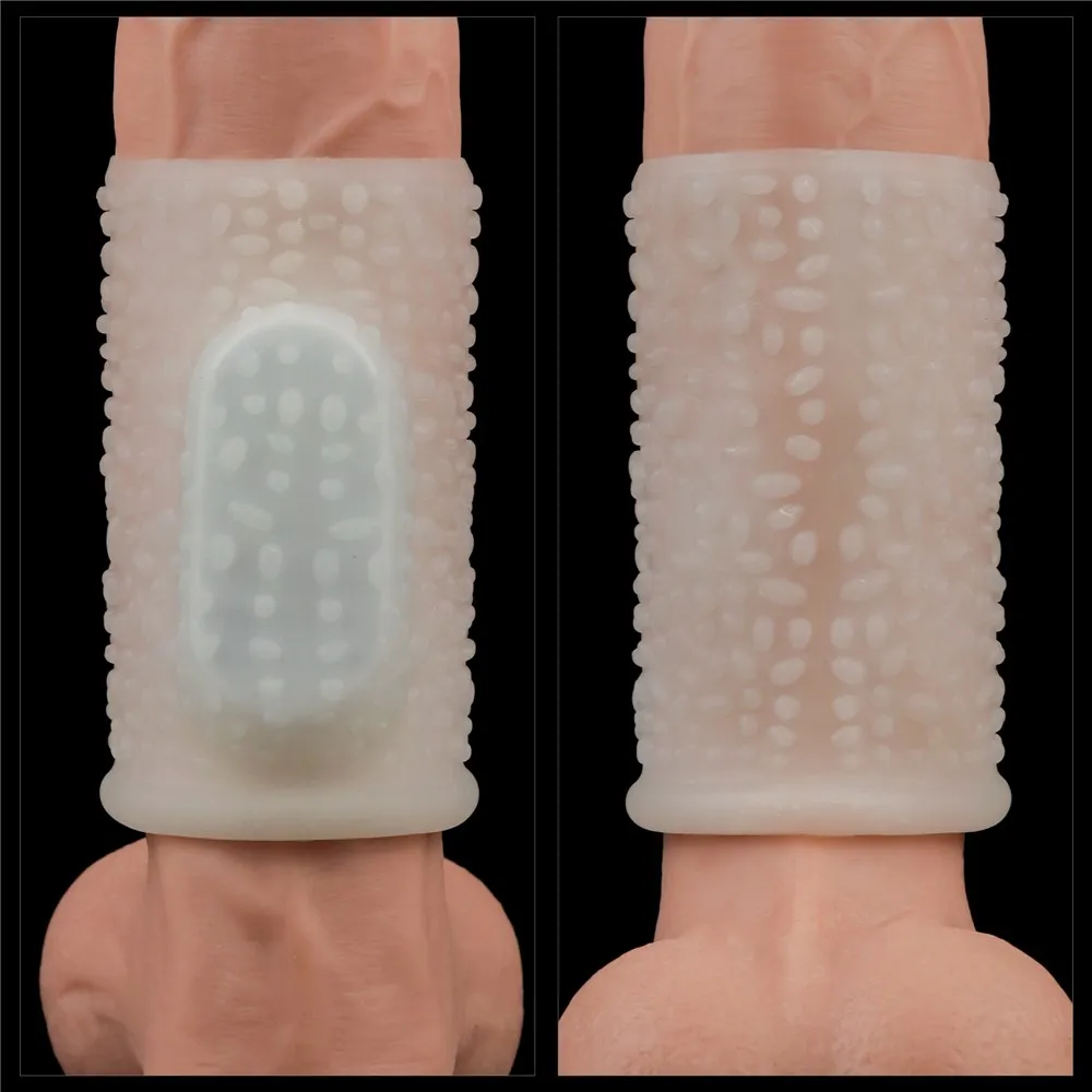 Lovetoy Vibrating Drip Knights Ring - Wibrująca nakładka na penisa, Biały, 10 cm