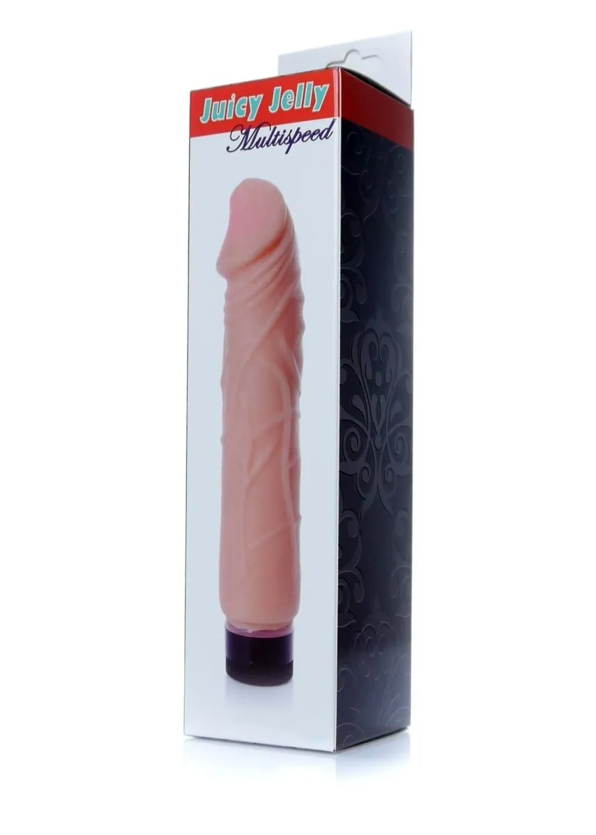 Реалістичний вібратор Boss Juicy Jelly, 22 см (тілесний)
