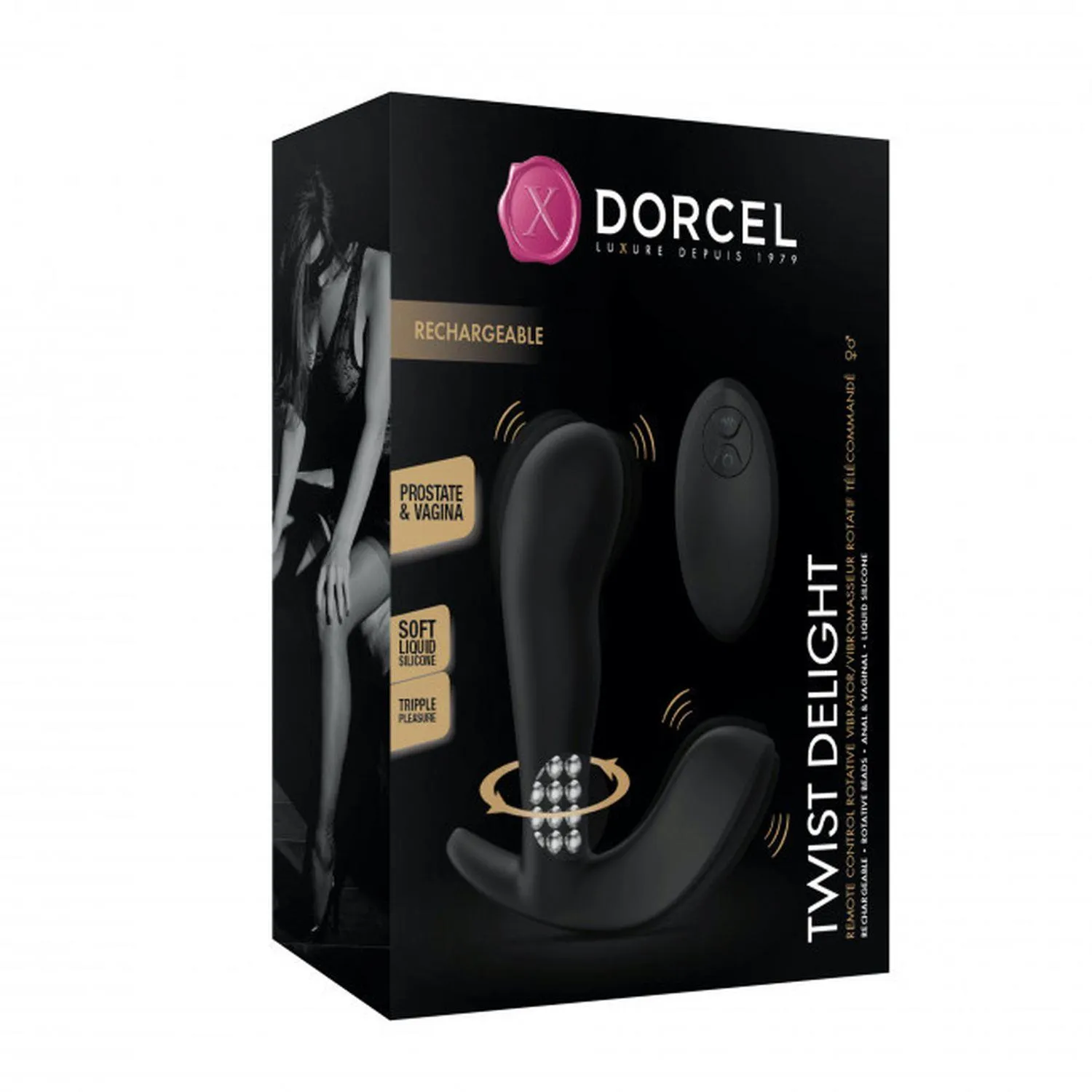 Dorcel Twist Delight - Wibrator, Czarny, 11, 5 cm